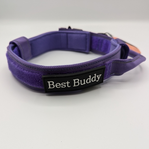 Large purple tactical dog collar - Picture 3 of 6
